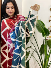 Cotton Silk Clamp Dyed Dupatta
