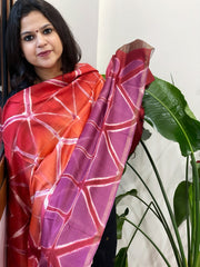 Cotton Silk Clamp Dyed Dupatta