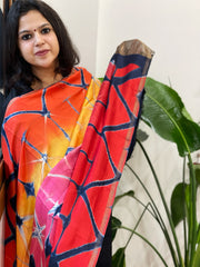 Cotton Silk Clamp Dyed Dupatta