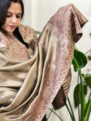 Woven Pure Silk Kaani Dupatta with Zari