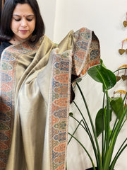 Woven Pure Silk Kaani Dupatta with Zari