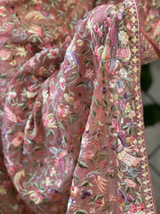 Antique Rose Parsi Gara Embroidery Dupatta in Georgette