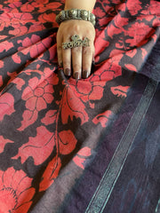 Handpainted Kalamkari Saree in Pure Tussar Silk