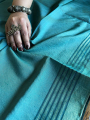 Handpainted Kalamkari Saree in Pure Tussar Silk