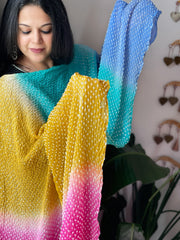 Rai Bandhej Dupatta in Pure Georgette