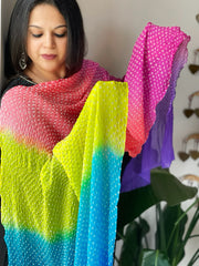 Rai Bandhej Dupatta in Pure Georgette