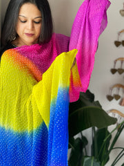 Rai Bandhej Dupatta in Pure Georgette