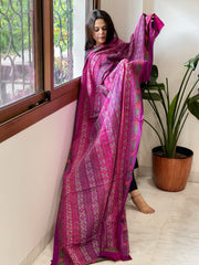 Rani Handmade Kantha Dupatta in Silk
