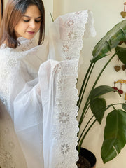 Kota Cotton Dupatta with Cut Work