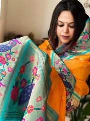 Woven Paithani Dupatta in Silk