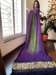 Blue Rai Bandhej Saree in Pure Gajji Silk - Masakalee