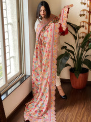 Chinon Dupatta with Thread and Sequin Embroidery - Masakalee