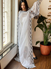 Cotton Dupatta with Cut Work - Masakalee