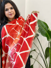 Cotton Silk Clamp Dyed Dupatta - Masakalee