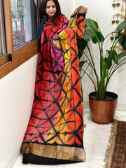 Cotton Silk Clamp Dyed Dupatta - Masakalee