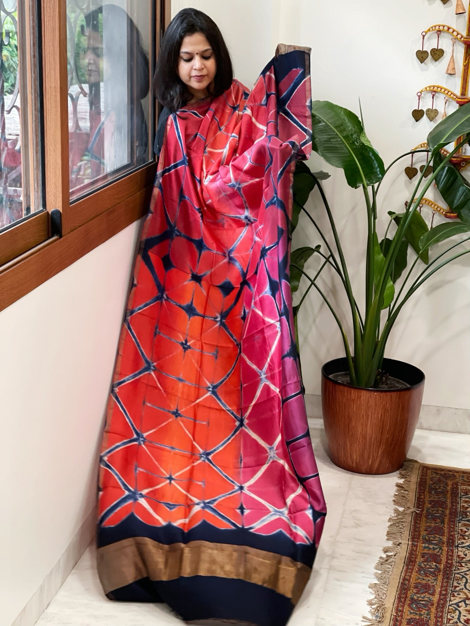 Cotton Silk Clamp Dyed Dupatta - Masakalee