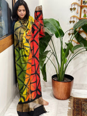 Cotton Silk Clamp Dyed Dupatta - Masakalee