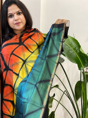 Cotton Silk Clamp Dyed Dupatta - Masakalee