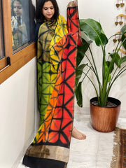 Cotton Silk Clamp Dyed Dupatta - Masakalee
