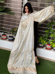 Gotapatti Handwork Dupatta in Pure Tussar Silk - Masakalee