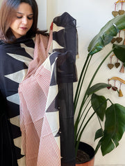 Handblock printed dupatta in Mul Cotton - Masakalee