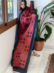 Handblock printed dupatta in Mul Cotton - Masakalee