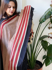 Handblock printed dupatta in Mul Cotton - Masakalee