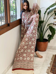 Handblock printed dupatta in Mul Cotton - Masakalee