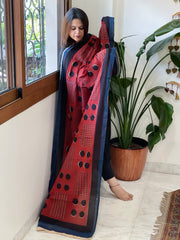 Handblock printed dupatta in Mul Cotton - Masakalee