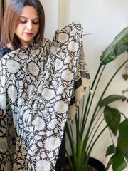 Handblock printed dupatta in Mul Cotton - Masakalee
