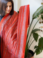 Handmade Kantha Dupatta in Silk - Masakalee