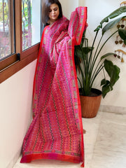 Handmade Kantha Dupatta in Silk - Masakalee