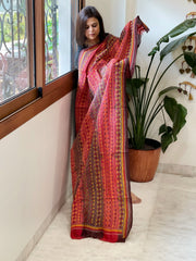 Handmade Kantha Dupatta in Silk - Masakalee