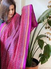 Handmade Kantha Dupatta in Silk - Masakalee