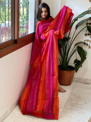 Handmade Kantha Dupatta in Silk - Masakalee