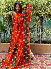 Handmade Phulkari Dupatta in Cotton - Masakalee