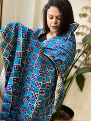 Handmade Phulkari Dupatta in Cotton - Masakalee