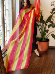 Handpainted Dupatta in Pure Silk - Masakalee