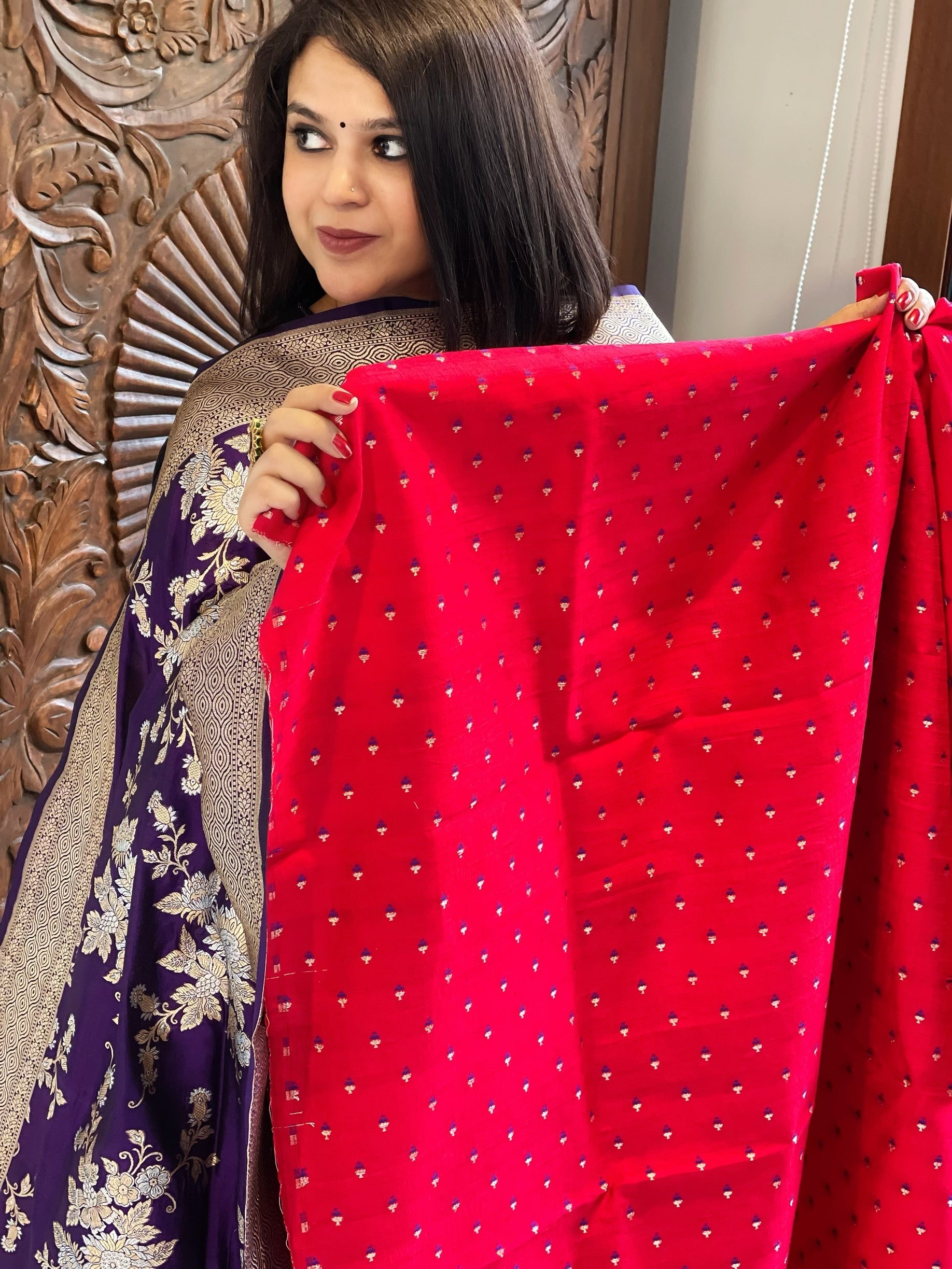 Handwoven Banarasi Suit Set in Pure Silk - Masakalee