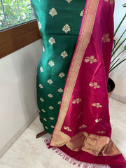 Handwoven Banarasi Suit Set in Pure Silk - Masakalee