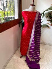 Handwoven Banarasi Suit Set in Pure Silk - Masakalee