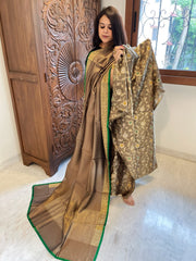 Handwoven Banarasi Suit Set in Pure Silk - Masakalee
