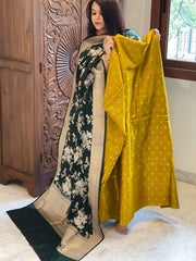 Handwoven Banarasi Suit Set in Pure Silk - Masakalee