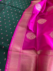 Handwoven Banarasi Suit Set in Pure Silk - Masakalee