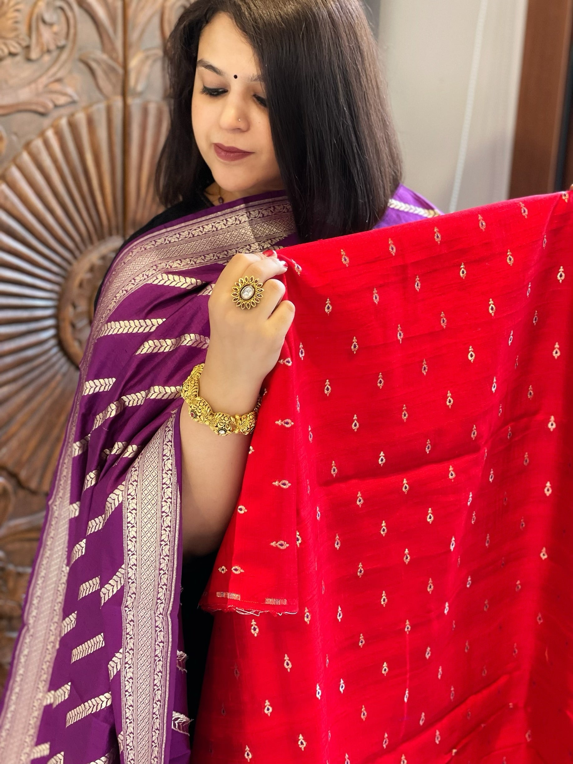 Handwoven Banarasi Suit Set in Pure Silk - Masakalee