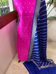 Handwoven Banarasi Suit Set in Pure Silk - Masakalee