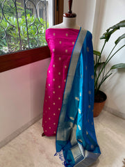 Handwoven Banarasi Suit Set in Pure Silk - Masakalee