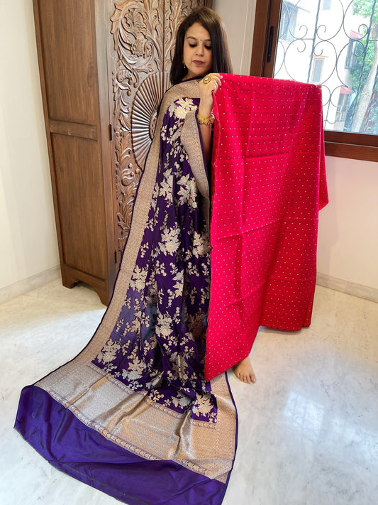 Handwoven Banarasi Suit Set in Pure Silk - Masakalee