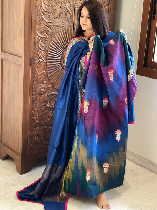 Handwoven Banarasi Suit Set in Pure Silk - Masakalee