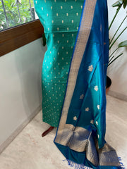 Handwoven Banarasi Suit Set in Pure Silk - Masakalee